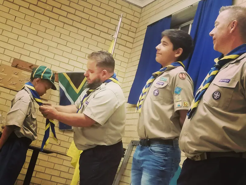 Cub investitures, photo 8