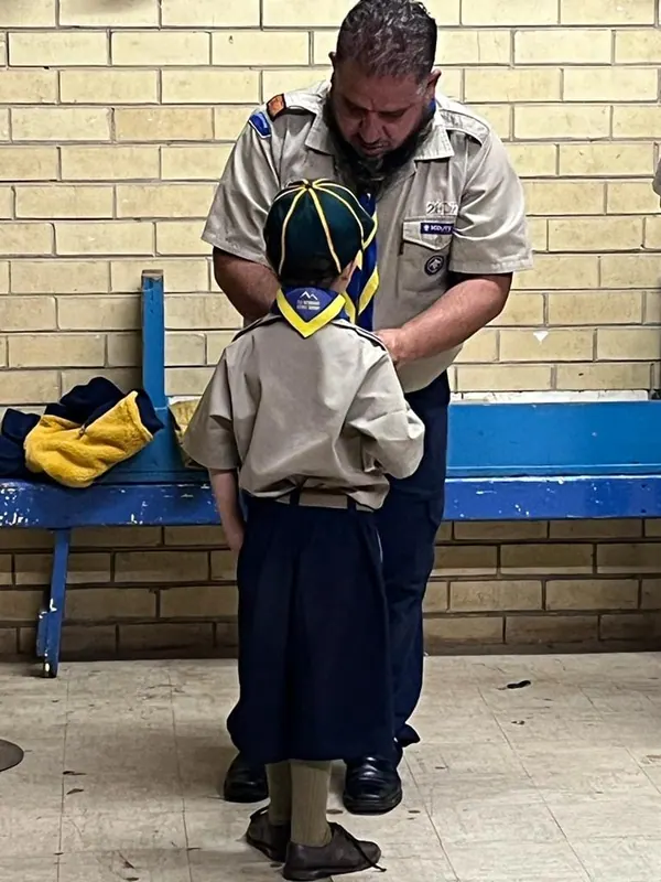Cub investitures, photo 27
