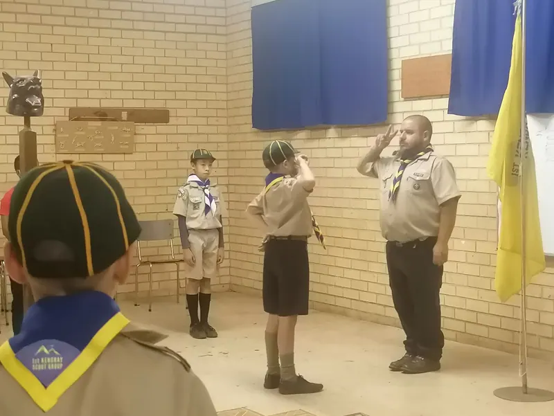 Cubs working on their Sportsman Interest Badges, photo 5