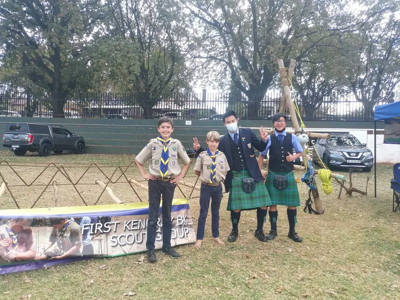 Our scouts build a suspension bridge for the Jeppe Highland Gathering, photo 17