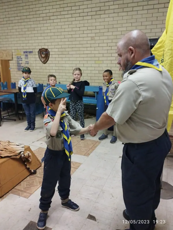 Badges and celebrations at 1st Kengray, photo 2