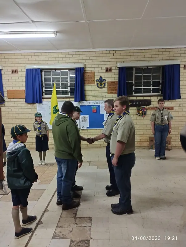 Moving On ceremony: Lukas goes up to Scouts, photo 3