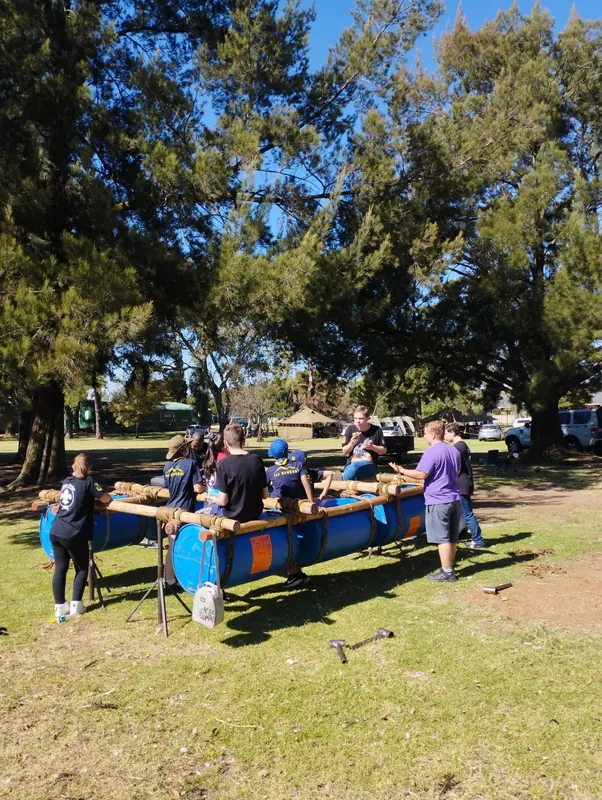 Raft building day with 1st Sao Jorge, photo 1