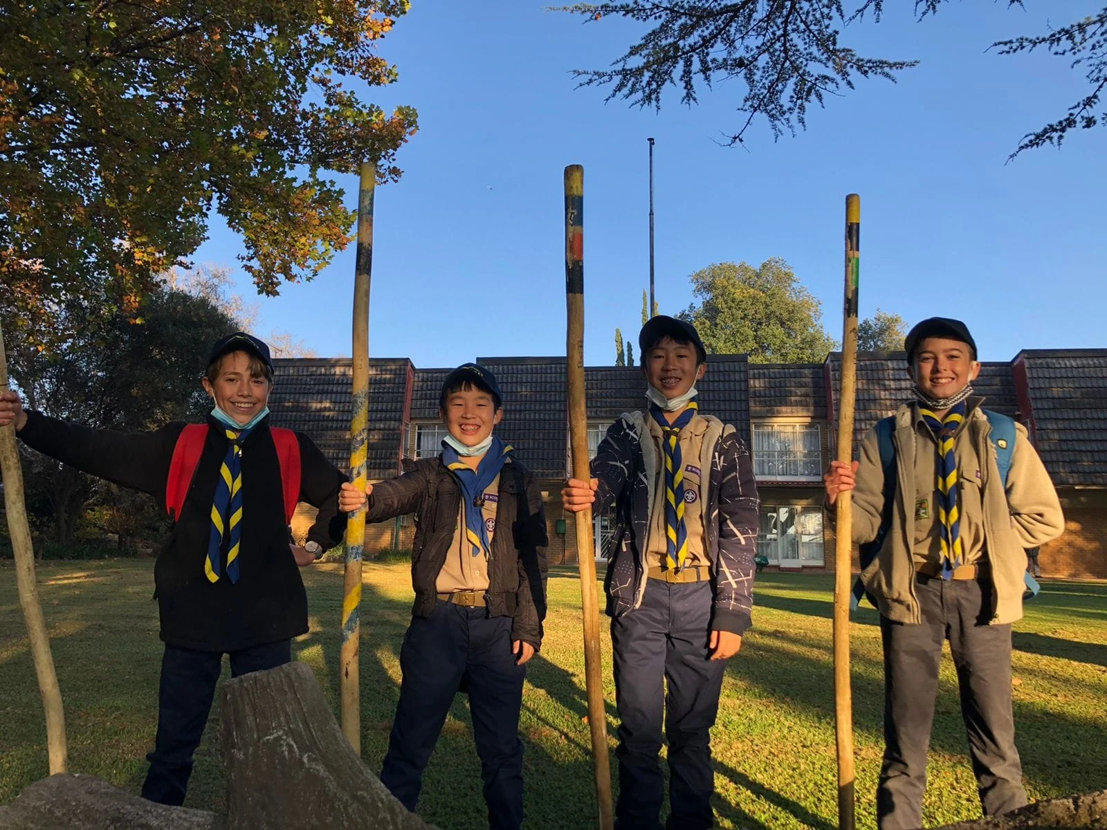 Four scouts complete LDC1 at Gilwell